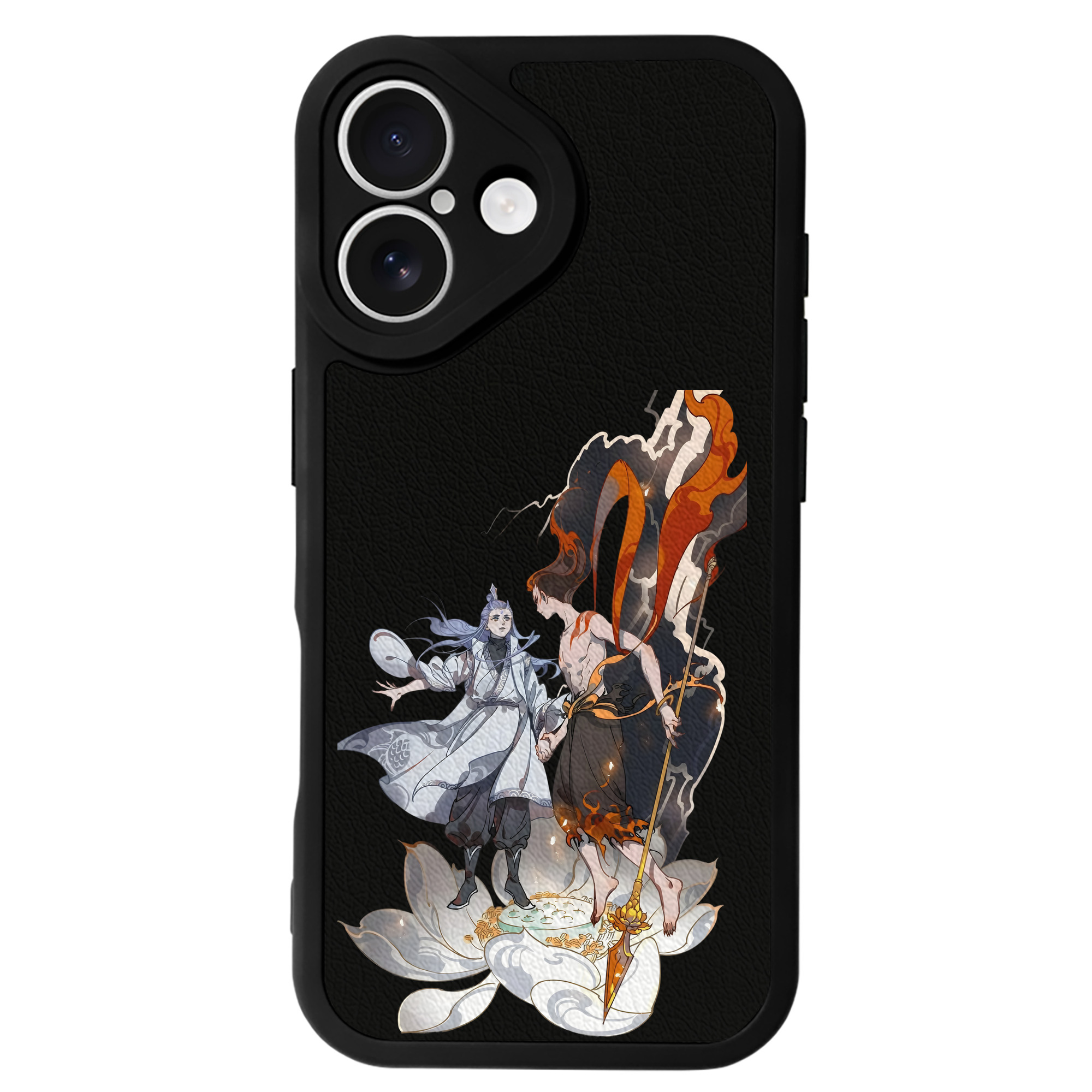 （画像用） Ne Zha 2 ナタ 魔童の大暴れ 【iPhone 16シリーズ対応】シリコンスマホケース（レザー調） 材質：シリコン